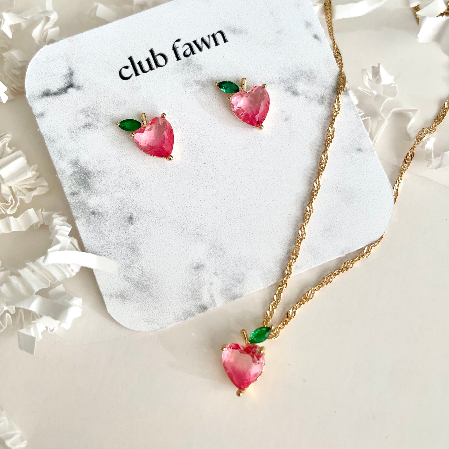 Peach Necklace
