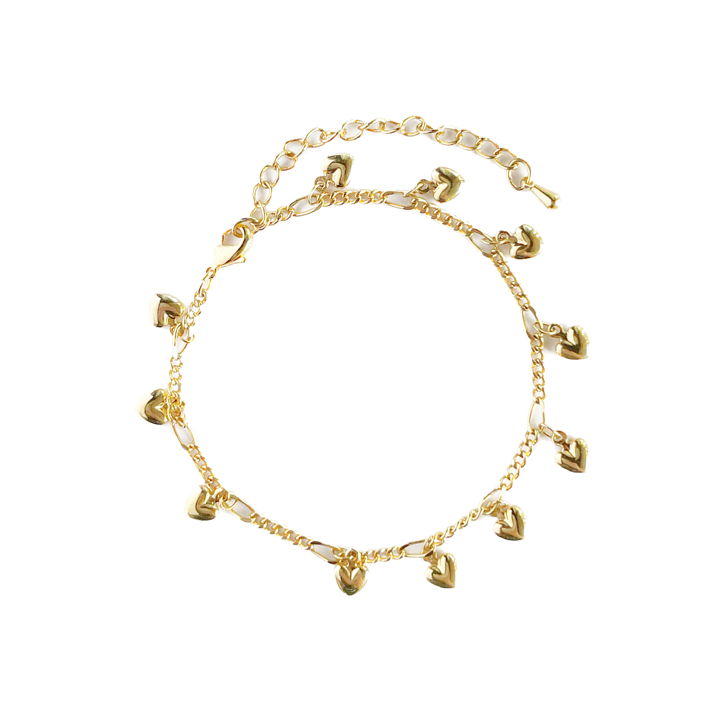 Heart Charm Anklet