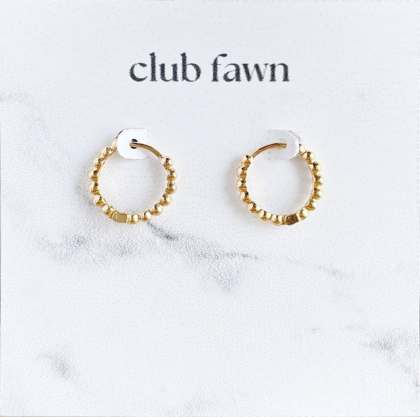 Beaded Hoops