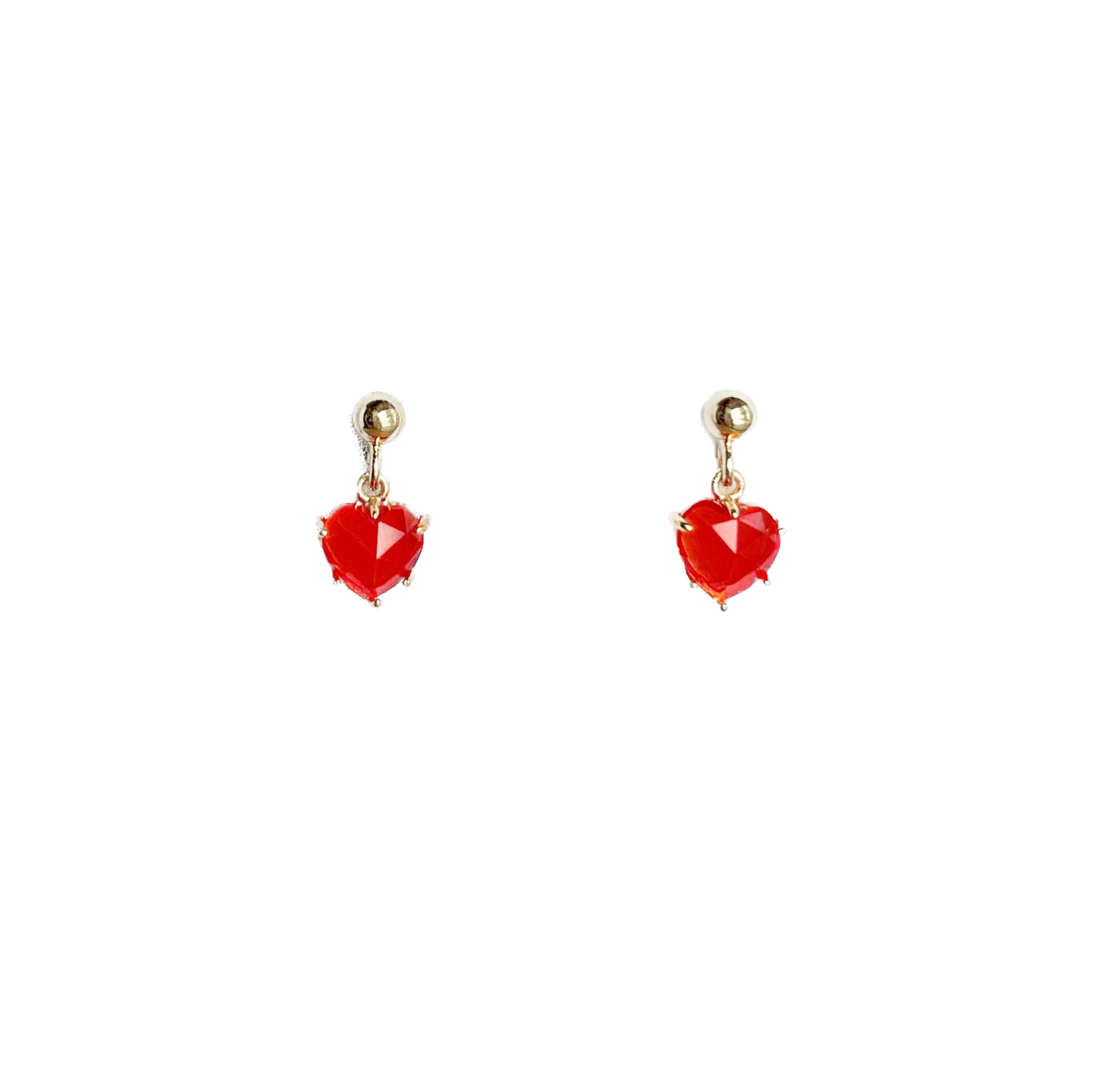 Amore Heart Drop Studs