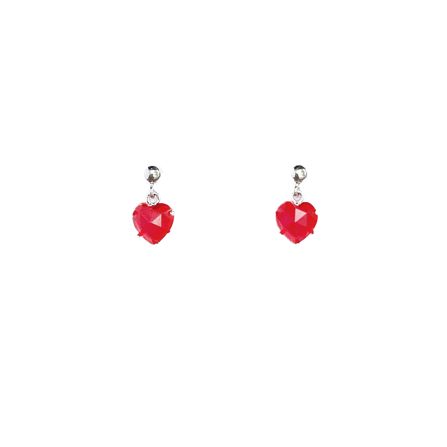 Amore Heart Drop Studs