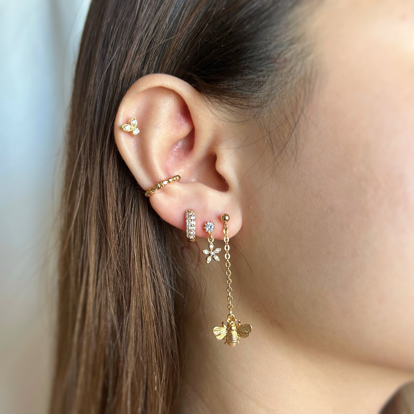 Honey Bee Drop Earrings