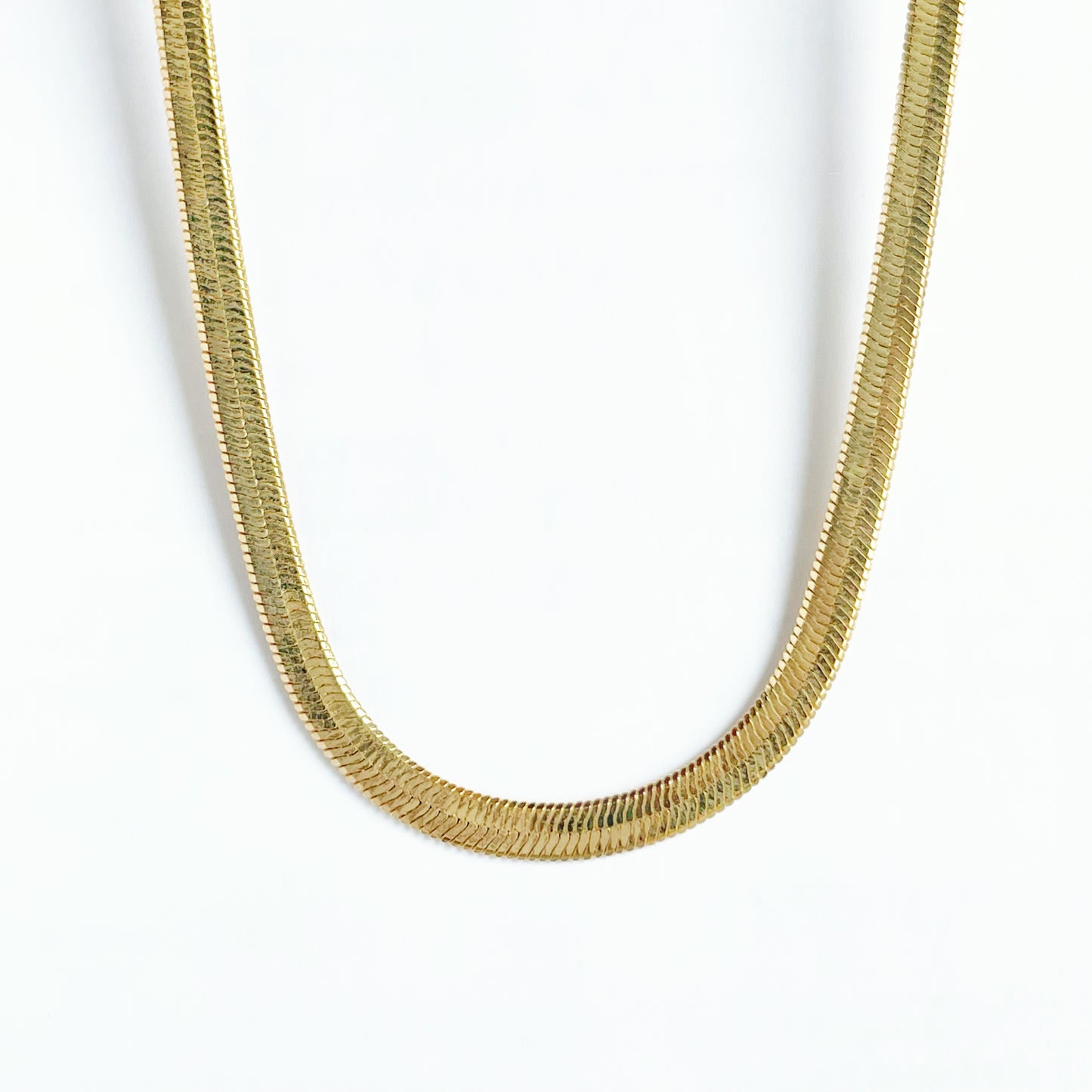 Bold Herringbone Chain Necklace
