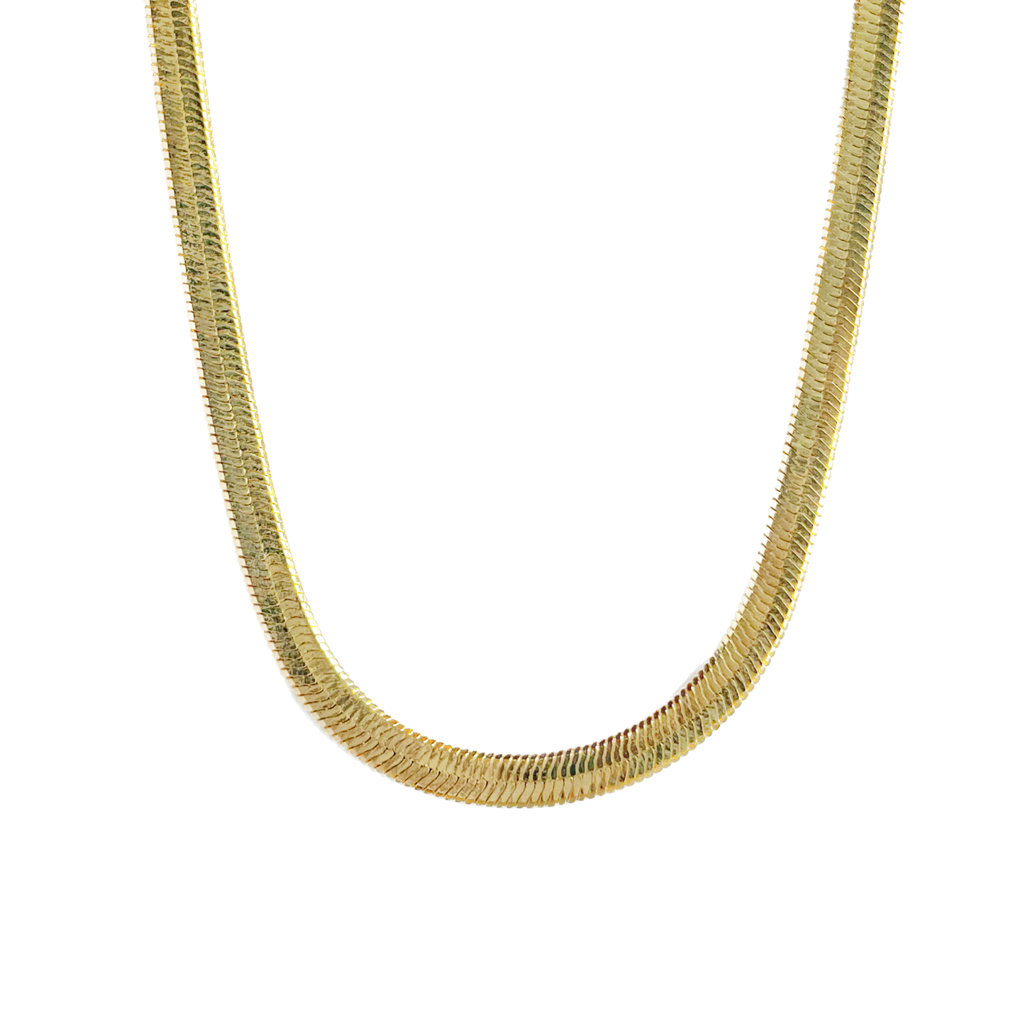 Bold Herringbone Chain Necklace