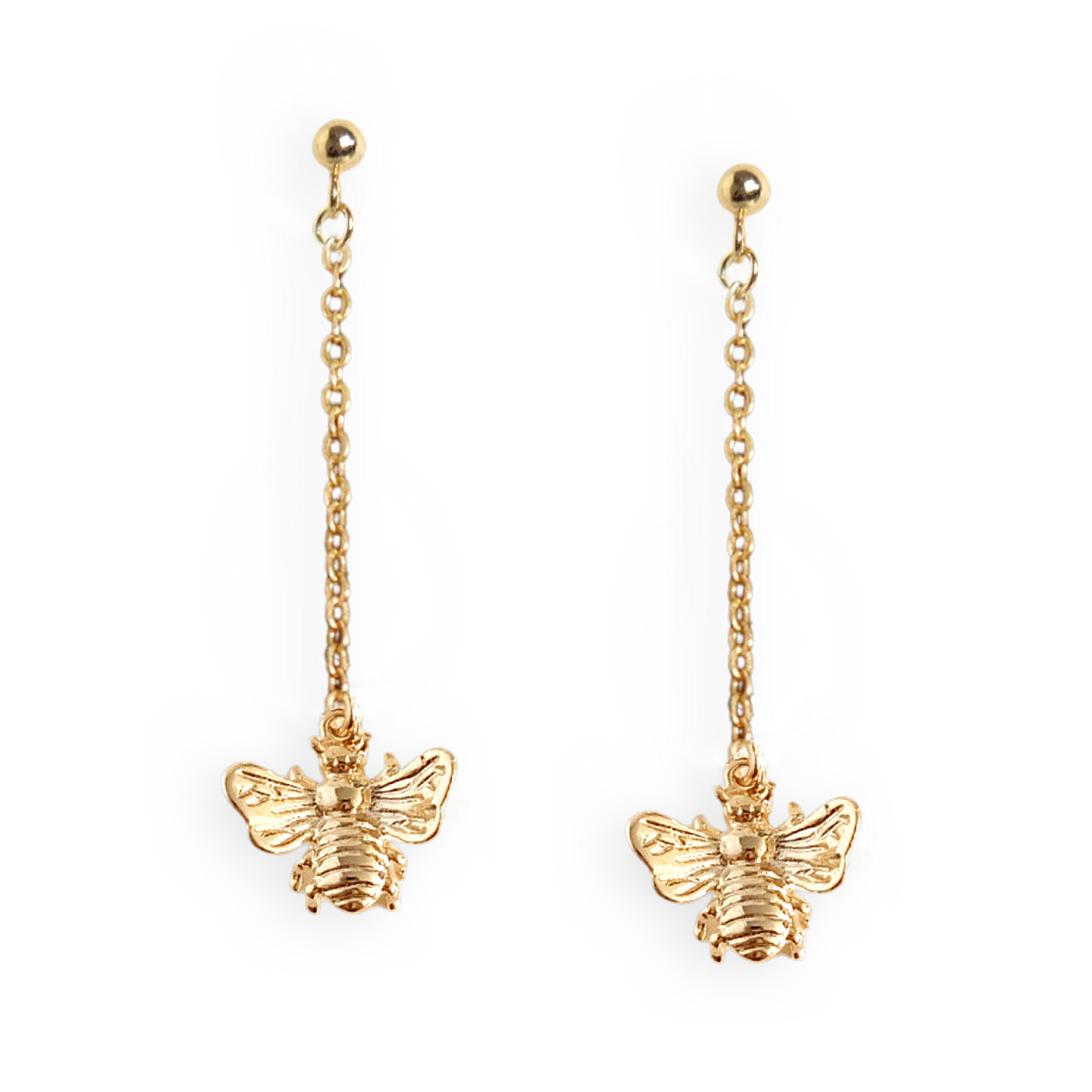Honey Bee Drop Earrings